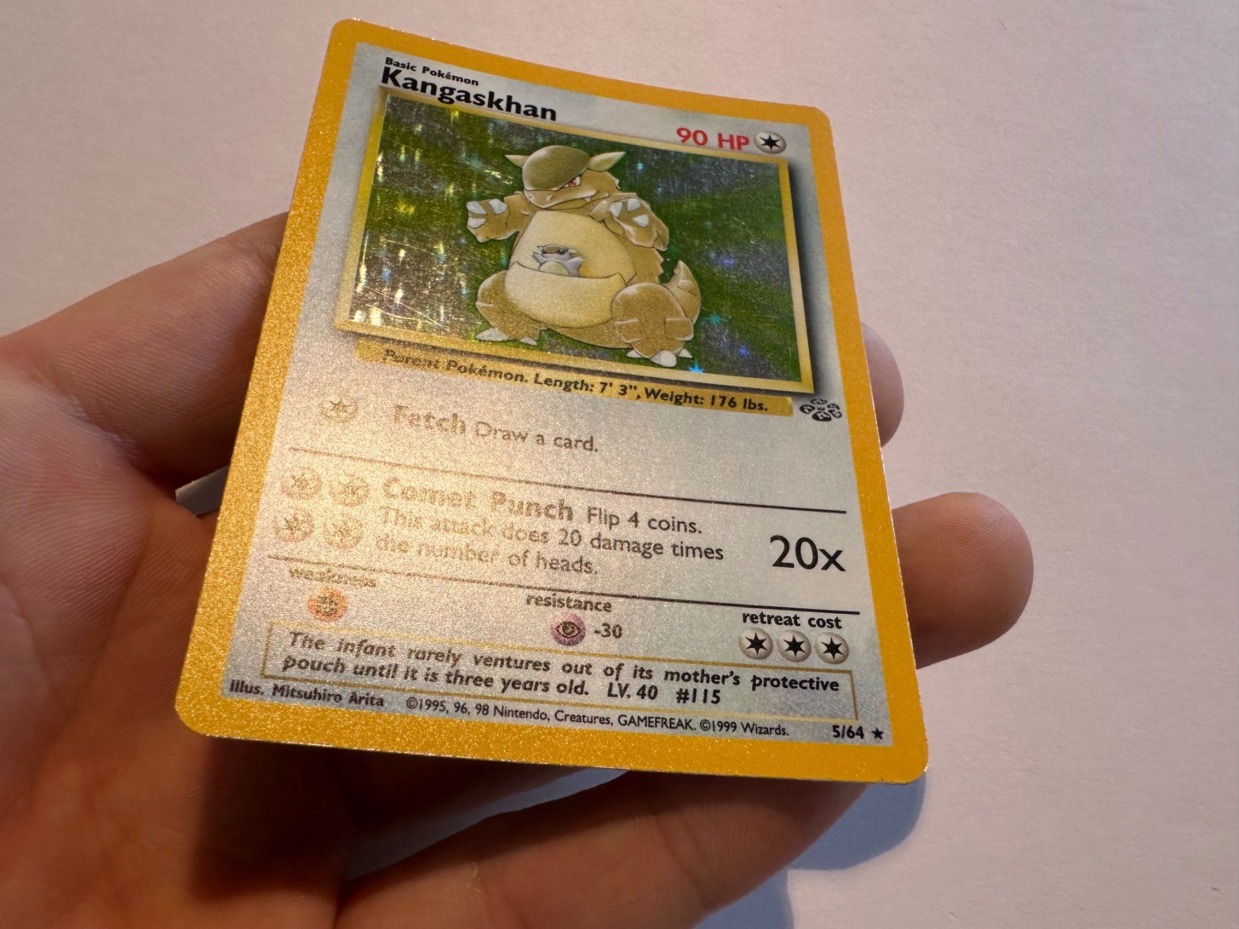 Pokémon Carte collezionabili: Kangaskhan holo Jungle EN – Usato da Hagendorn venduto da Pokecollectorch 1