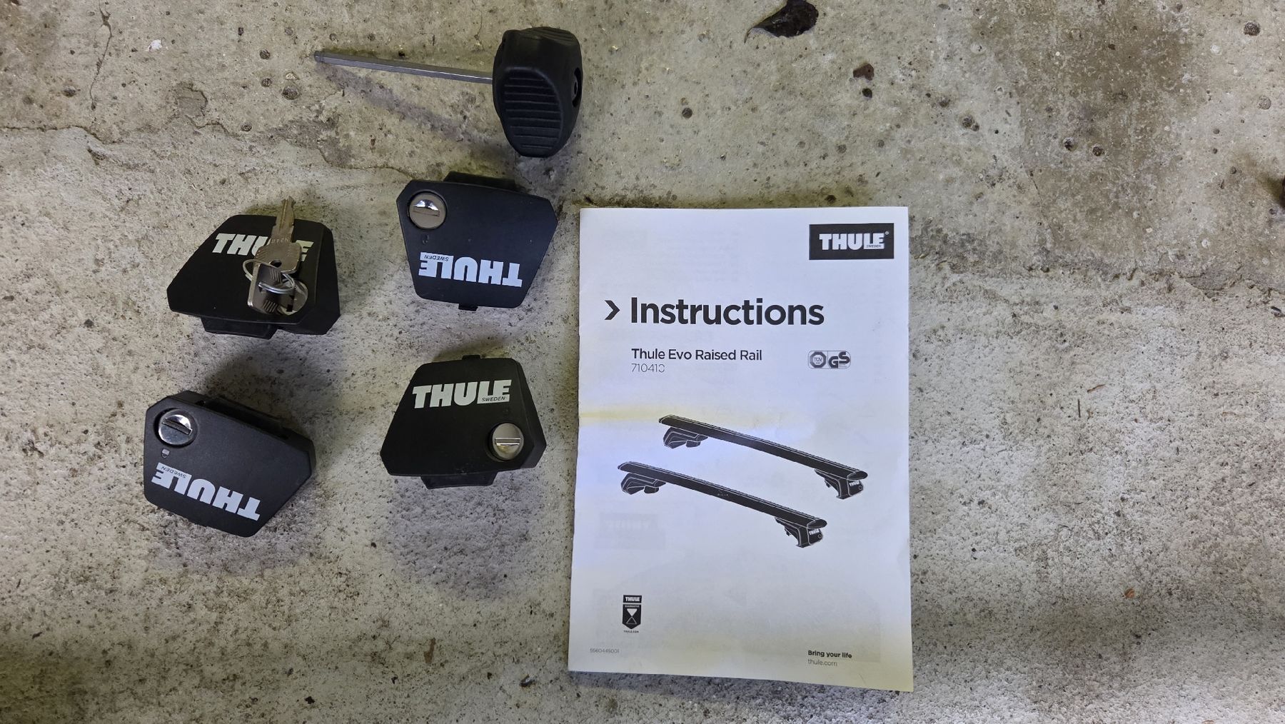 Thule Portapacchi: Thule Evo Raised Rail Dachträger – Nuovo (secondo la descrizione) da Steinach venduto da Buyalot_12 3