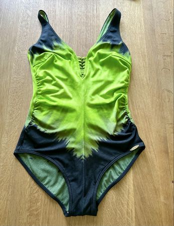 Badeanzug Sunflair Lycra grün/schwarz Gr. 42