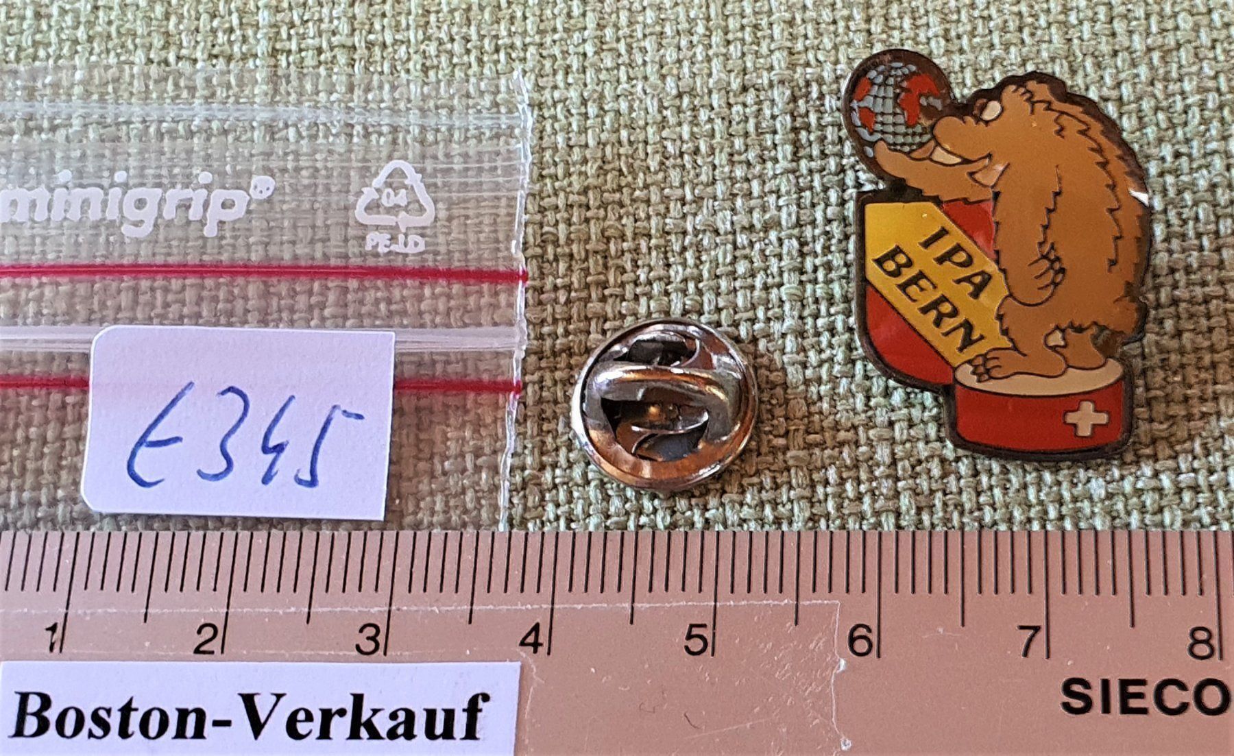 Placchette & Badge: E345 - Pin IPA Bern Schweiz Polizei – Usato da Reinach BL venduto da Boston-Verkauf 2