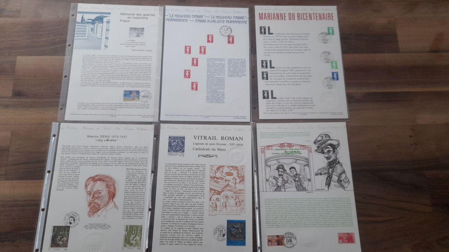 Tutti i francobolli: Frankreich Jahr edition 92/93 – Usato da Balgach venduto da SIMEON27 6