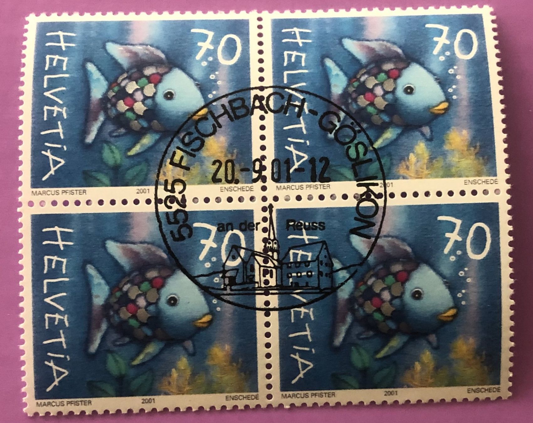 Tutti i francobolli: 4 er Block Nr.1027 mit VollStempel – Usato da Aarau venduto da Billa007