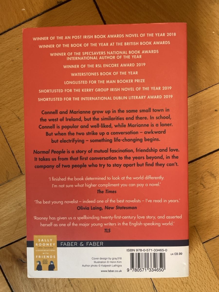Bücher: Buch Normal People von Sally Rooney – Gebraucht aus Zürich von joa_7xds 1