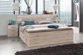 Bett inkl. Matratze + 2 Nachttische