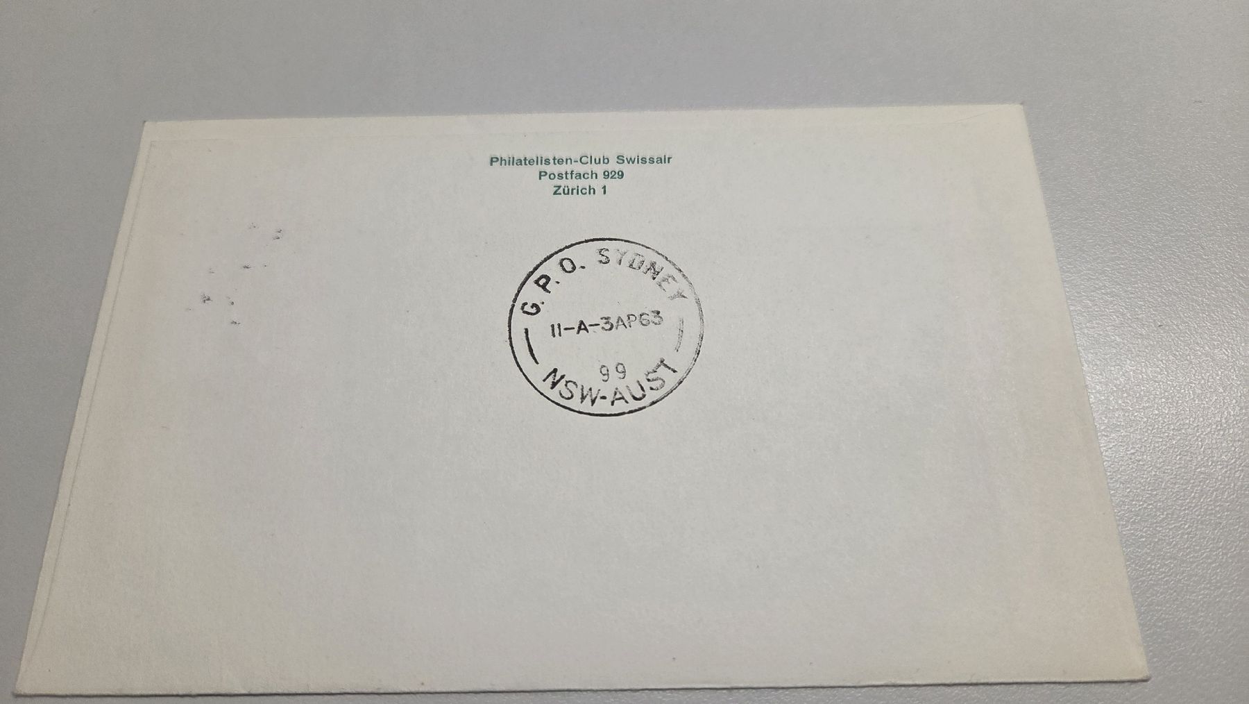 Tous les timbres: 1963 Erstflug Genf - Sydney – D'occasion à Arni AG par Moth68 1