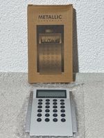 Taschenrechner Metallic silber mit Originalverpackung