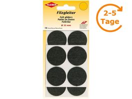 Filzgleiter 35 mm,16 Stück,  schwarz
