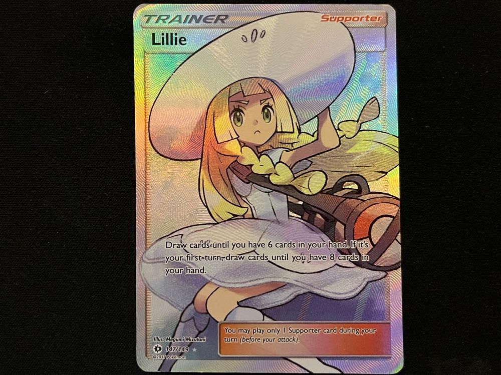 lugia vmax pokemon card Lillie Sun and Moon Base Set Full Art CGC Case main image 0