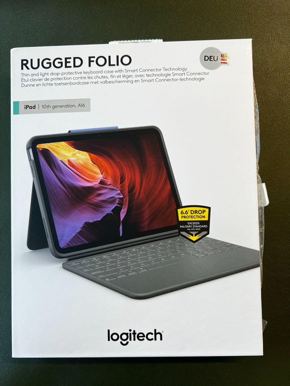 Covers & Borse: Logitech Rugged Folio - Tastatur und Foliohuelle – Nuovo (secondo la descrizione) da Gossau ZH venduto da OrderflowAG