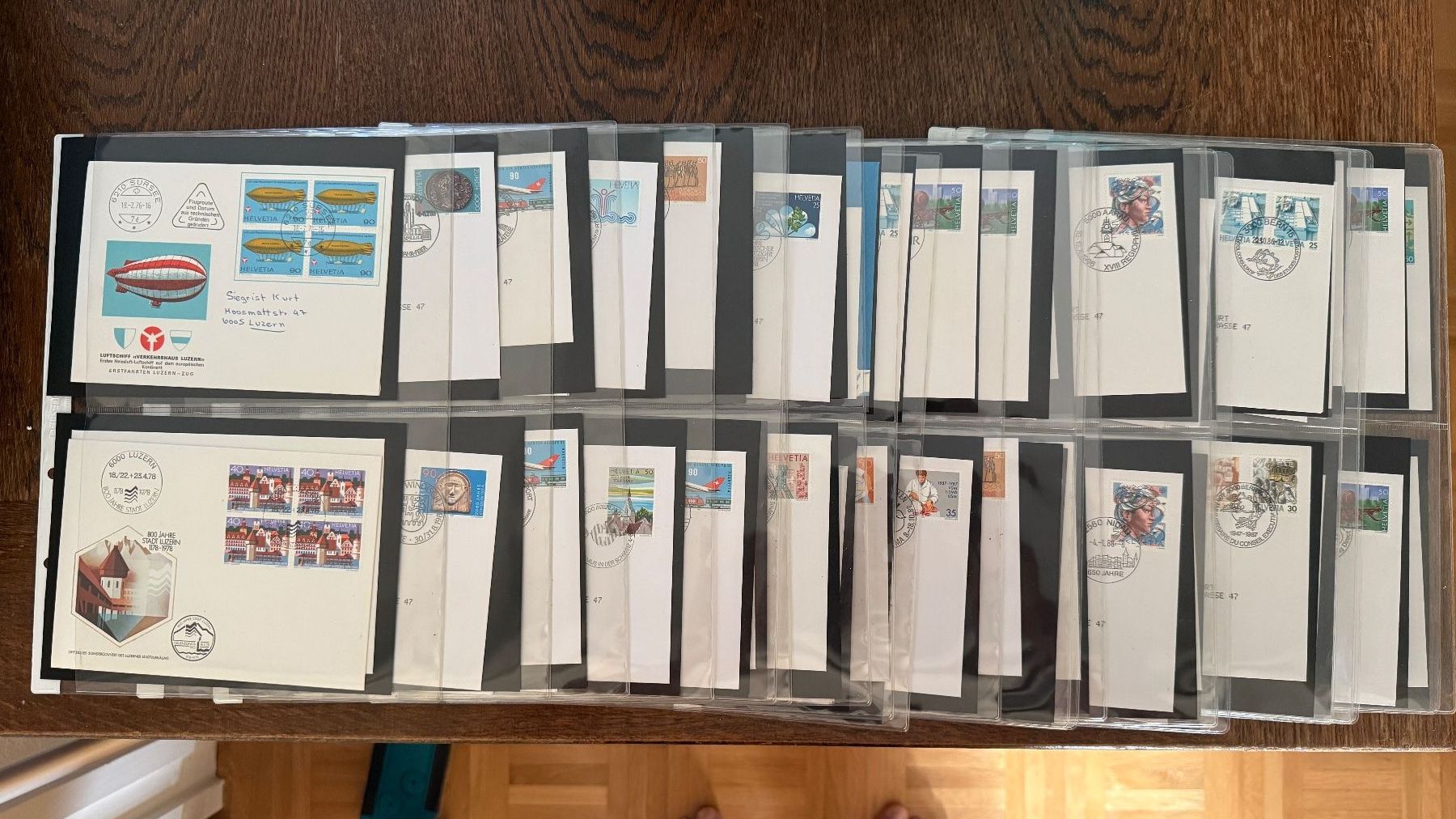Tutti i francobolli: Diverse Erstagsbriefe mit Sonderstempel – Nuovo (secondo la descrizione) da Luzern venduto da 1pingpong 3