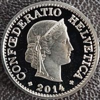 10 Rappen 2014 stgl. / aus Münzsatz