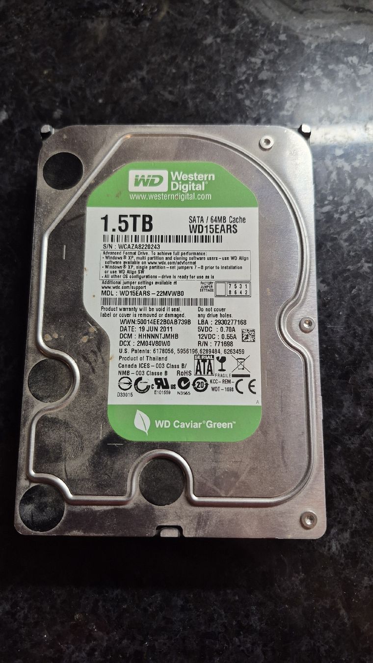 Western Digital Harddisks: 1.5 tb wd disque – Gebraucht aus Léchelles von sim7891 2