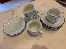 Tognana Espressotassen Untertassen Nespresso weiss Porzellan