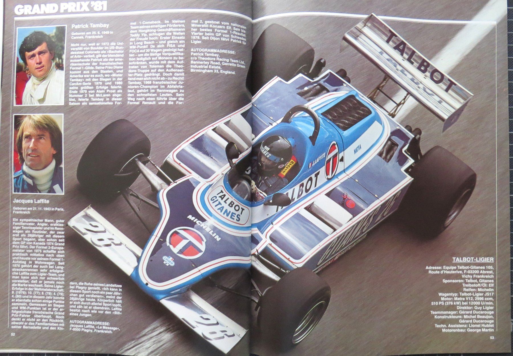 Documenti: Programm Formel 1 in Hockenheim von 1981 – Usato da Ettingen venduto da campione_1 3