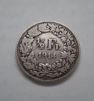 1/2 Franken Silber 1914