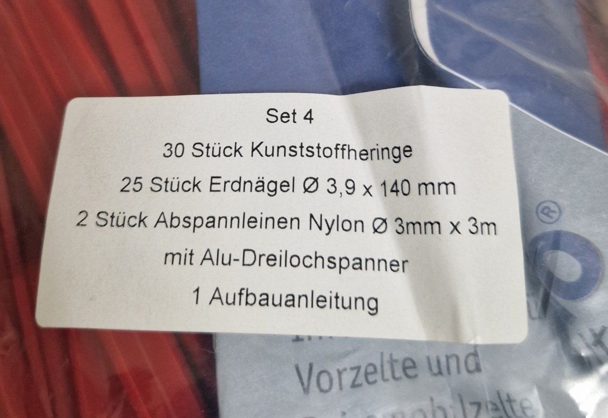 Tende : Heringe mit Zubehör – Nuovo e nell'imballaggio originale da Stans venduto da Stockema 1