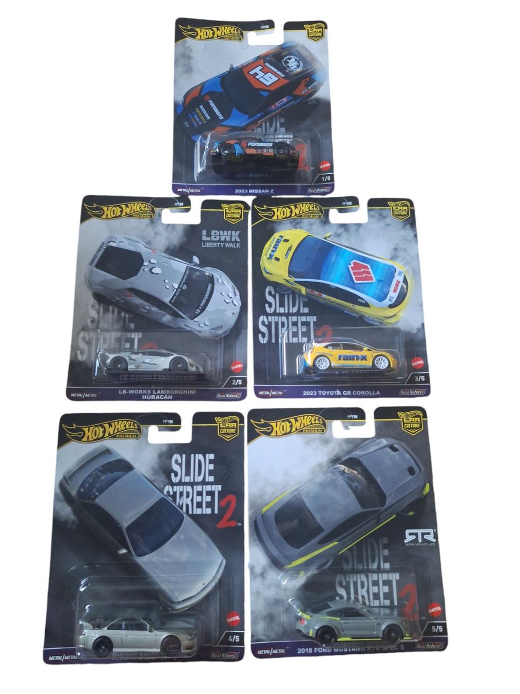 Hot Wheels Modellini d'auto: Komplettes Set Hot Wheels Premium Slide 2 2024 – Nuovo e nell'imballaggio originale da Adlikon venduto da Mmartin0