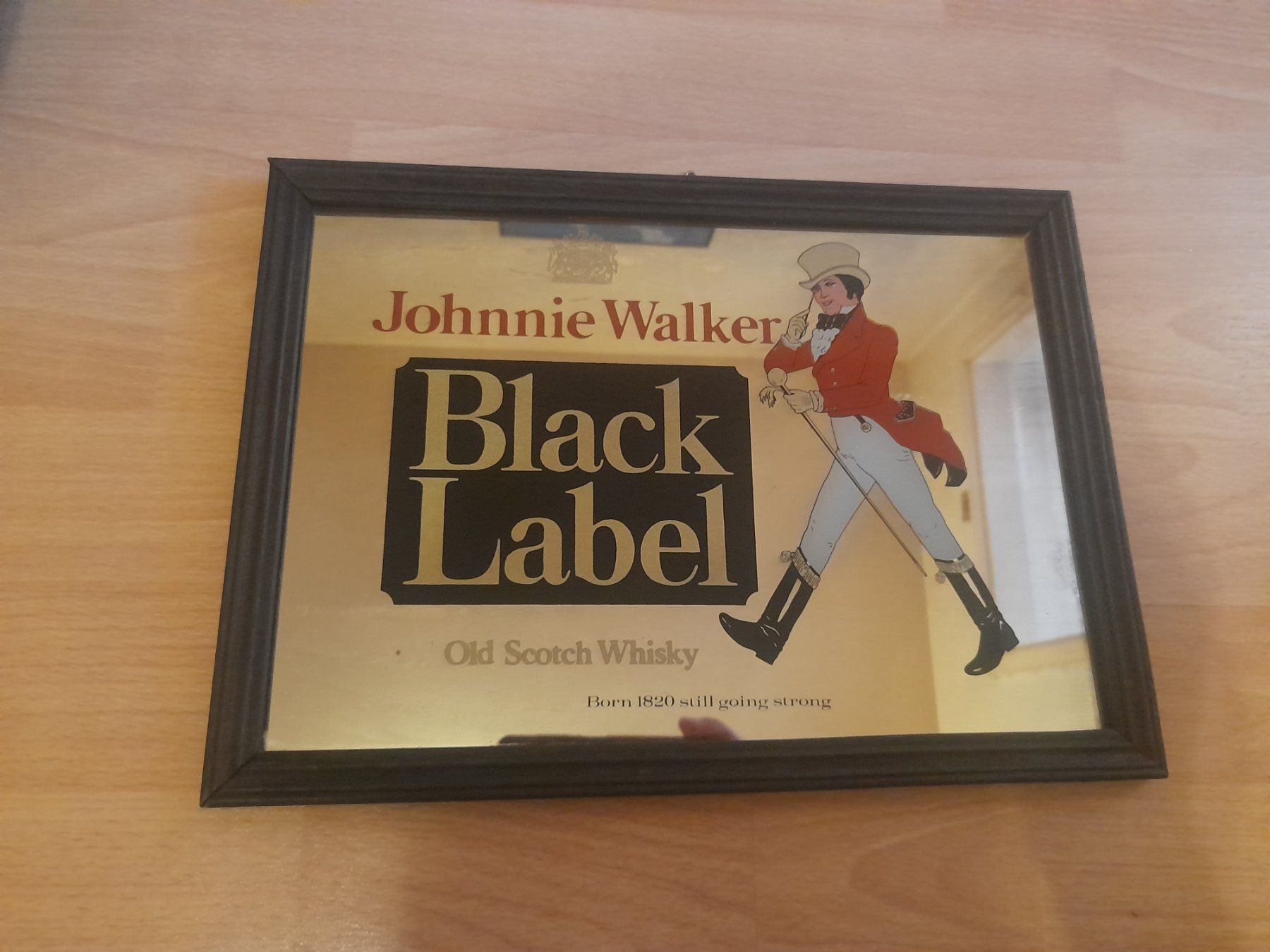 Specchi: Johnnie Walker Black Label Spiegel Bar Deko – Usato da Lustmühle venduto da chevi03
