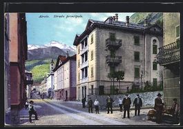 AK Airolo, Strada principale, 1923