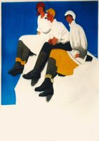 BALLY WINTER BERGSCHUHE 1924 - Original Plakat (vor Text)