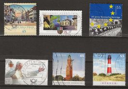 Briefmarken Deutschland  2007 gebraucht viele vollstempel