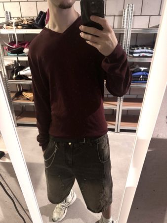 vintage polo ralph lauren v-neck sweater wine red 