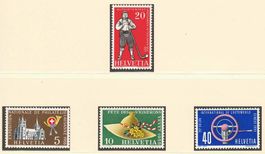 Serie Nr. 320-323 ** Fête des Vignerons - Schweiz 1955