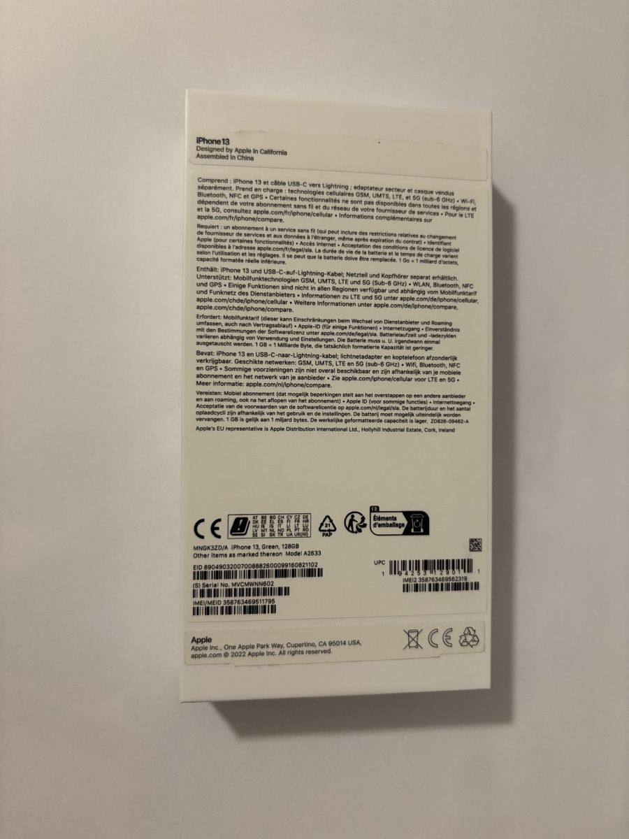 Apple Telefoni cellulari / Smartphones: iPhone 13 verde 128GB  – Usato da Rancate venduto da mel_r7cj 3
