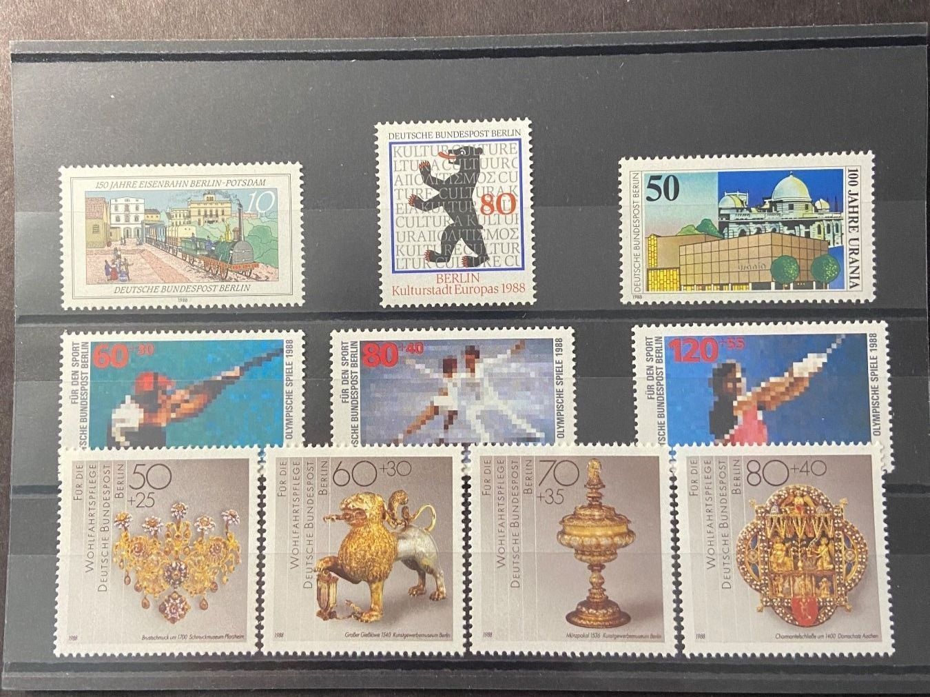 Tutti i francobolli: Berlin 1988 Jahresausgabe  ** – Usato da Wil SG venduto da fva01 1