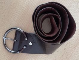 Gürtel 108x6cm/NP60CHF weiches Leder Braun
