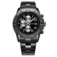 ⌚ Herrenuhr Business Quarzuhr Schwarz Silber Edelstahl NEU