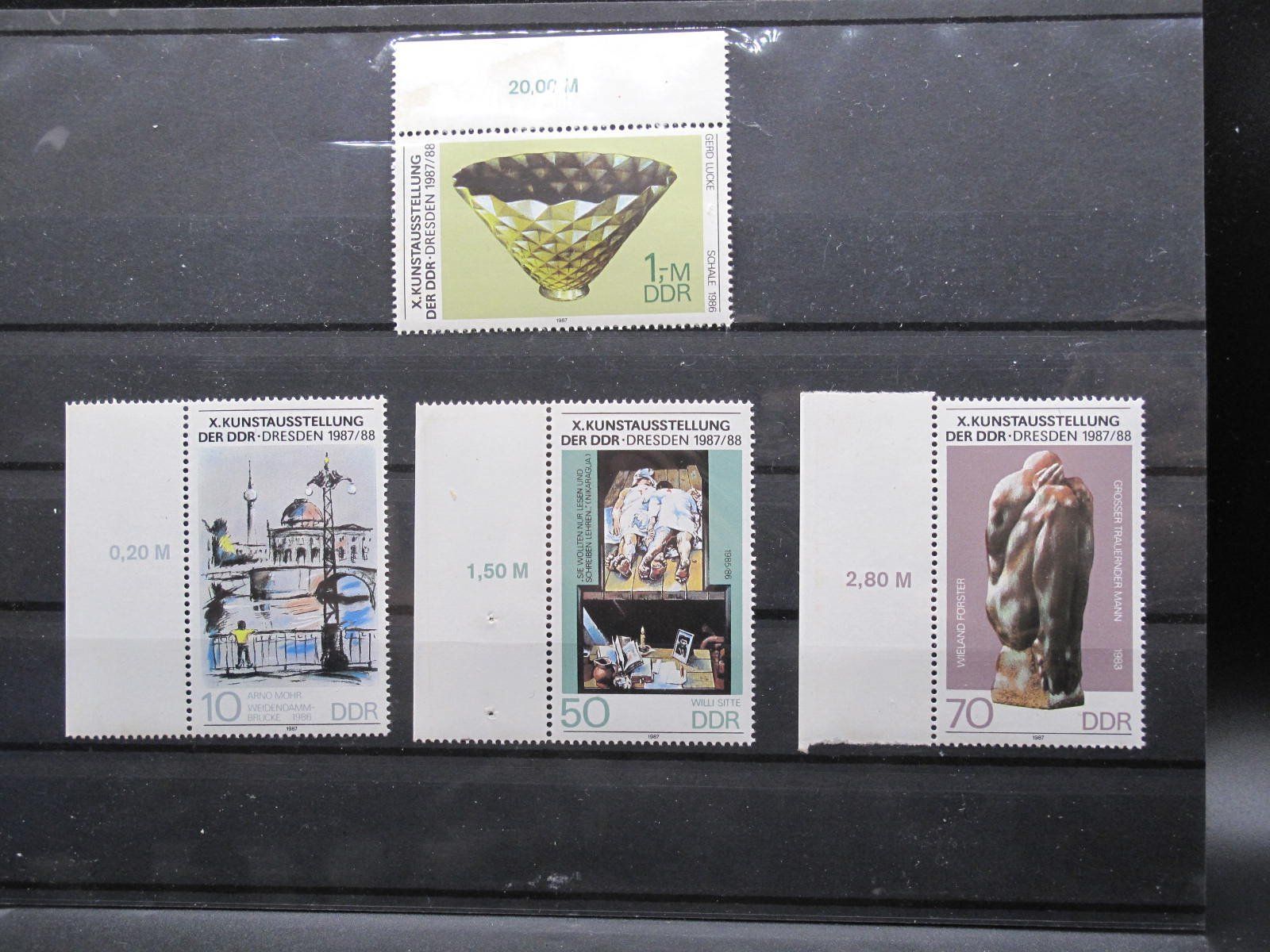 Alle Briefmarken: DDR 1987 Kunstausstellung Dresden ** – Gebraucht aus Wil SG von fva01