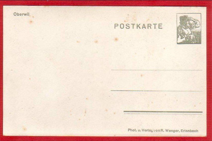 Cartoline postali: OBERWIL – Usato da Grüningen venduto da Kartenlaube 1