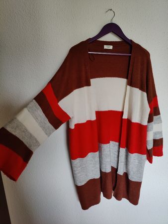 Jacqueline de Yong Cardigan gestreift Gr. XL