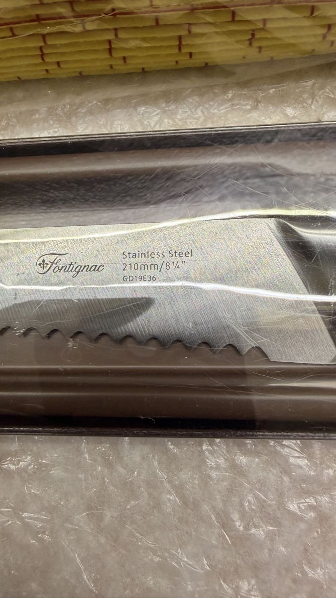 Coltelli da cucina: Neues Fontignac Brotmesser & tücher, – Nuovo e nell'imballaggio originale da Rotkreuz venduto da perlengott 4