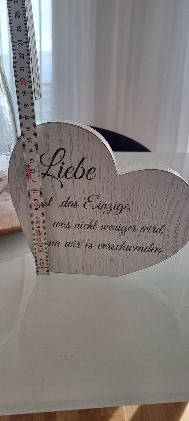 Alle Dekorationen: Deko Herz aus Holz Spruch – Gebraucht aus Jona von Schaniarle 1