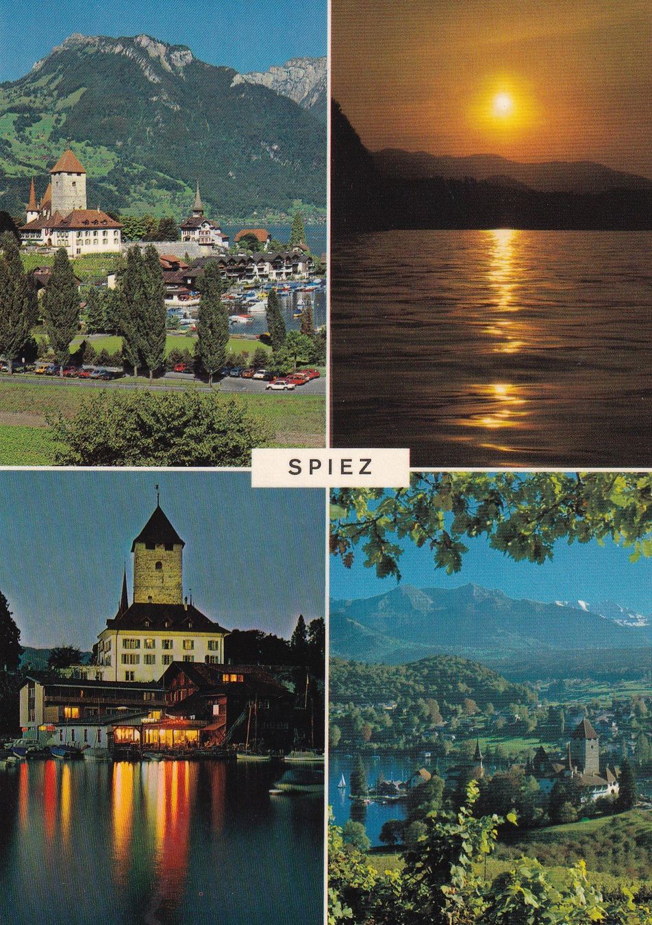 Cartes postales: Spiez Multivues  1984 – D'occasion à Cormoret par Pascalll2001