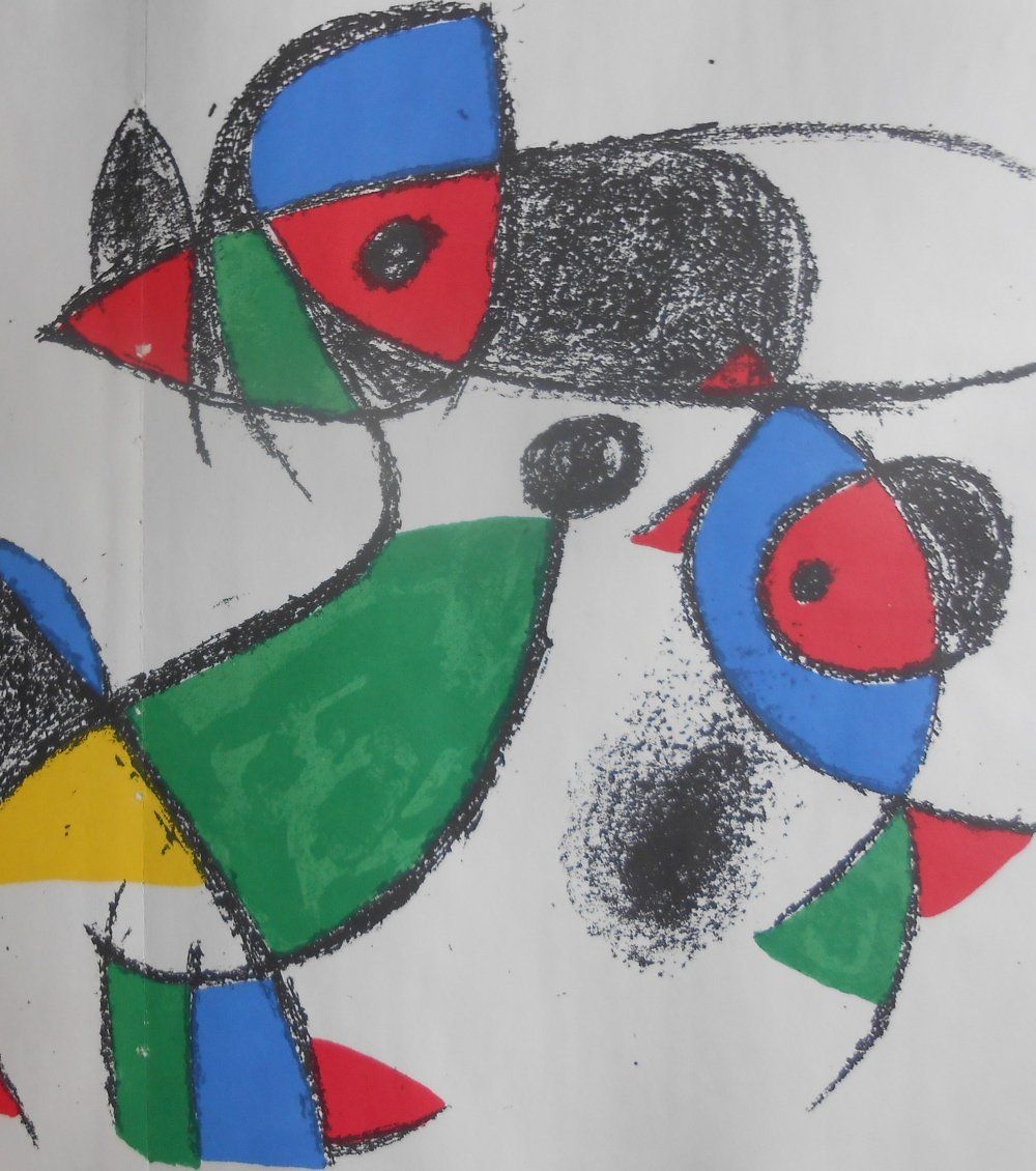 Grafiken & Lithographien: Miro. Farblithographie von 1975. – Gebraucht aus Basel von Domba 1
