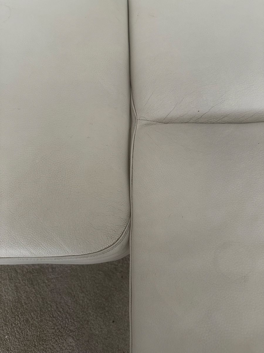 Sofas: Weisses Ecksofa aus Leder, guter Zustand – Gebraucht aus Zürich von Limpido 1