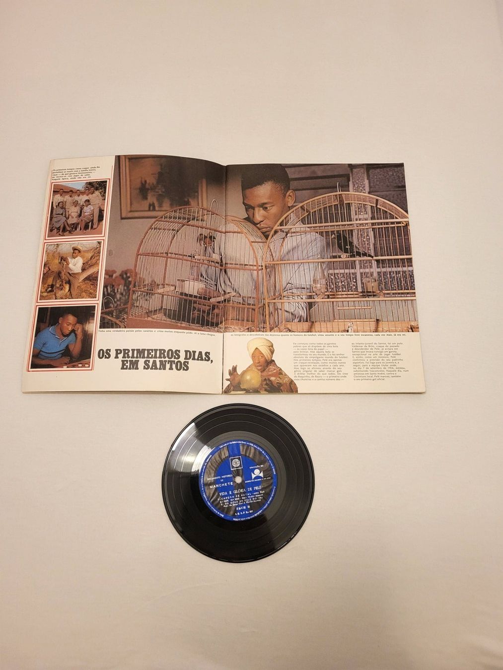 Autografi: Pelé => Manchete - Vida e gloria de Pelé mit Platte – Usato da Zürich venduto da Roberto040 2