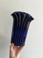 Cobalt Blue Ceramic Vase | Mid Century Pottery