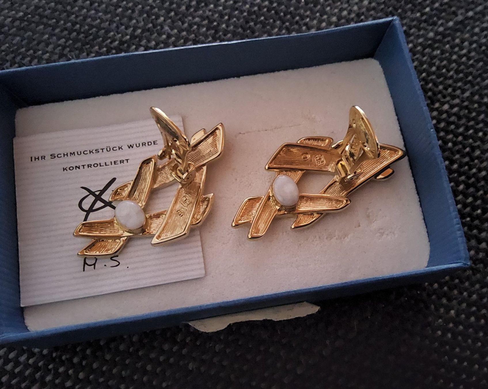 Pierre Lang Orecchini pendenti & Orecchini a lobo: Elegante Pierre Lang Ohrclips Goldfarben – Usato da Diegten venduto da ayla2009 3