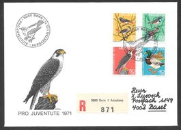 R-FDC Pro Juventute Serie 1971 J236 - J239 ET Bern 1.12.1971