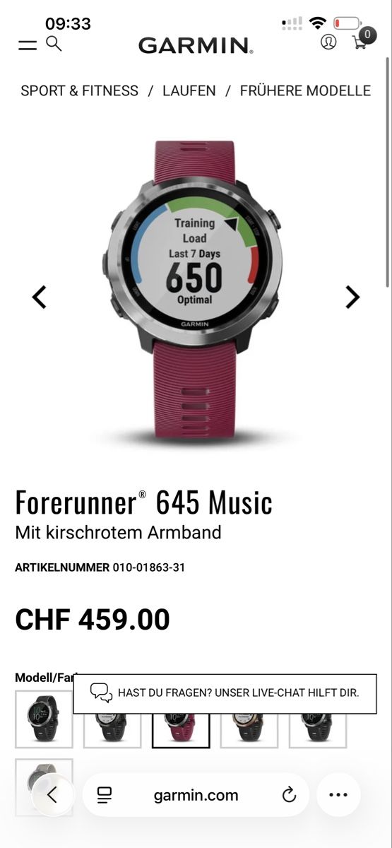 Garmin Montres: Garmin Forerunner 645 Music  – Neuf (Voir description) à Ranflüh par R.Leuenberger 2