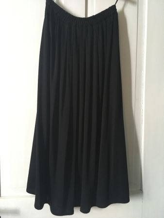 Vintage Jupe A Form Gummizug Bund Jersey schwarz ca Gr 36