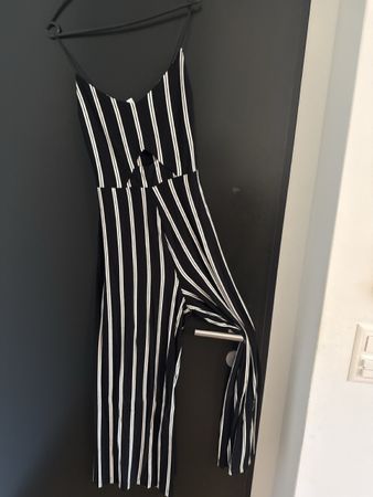Jumpsuit gestreift schwarz weiss 