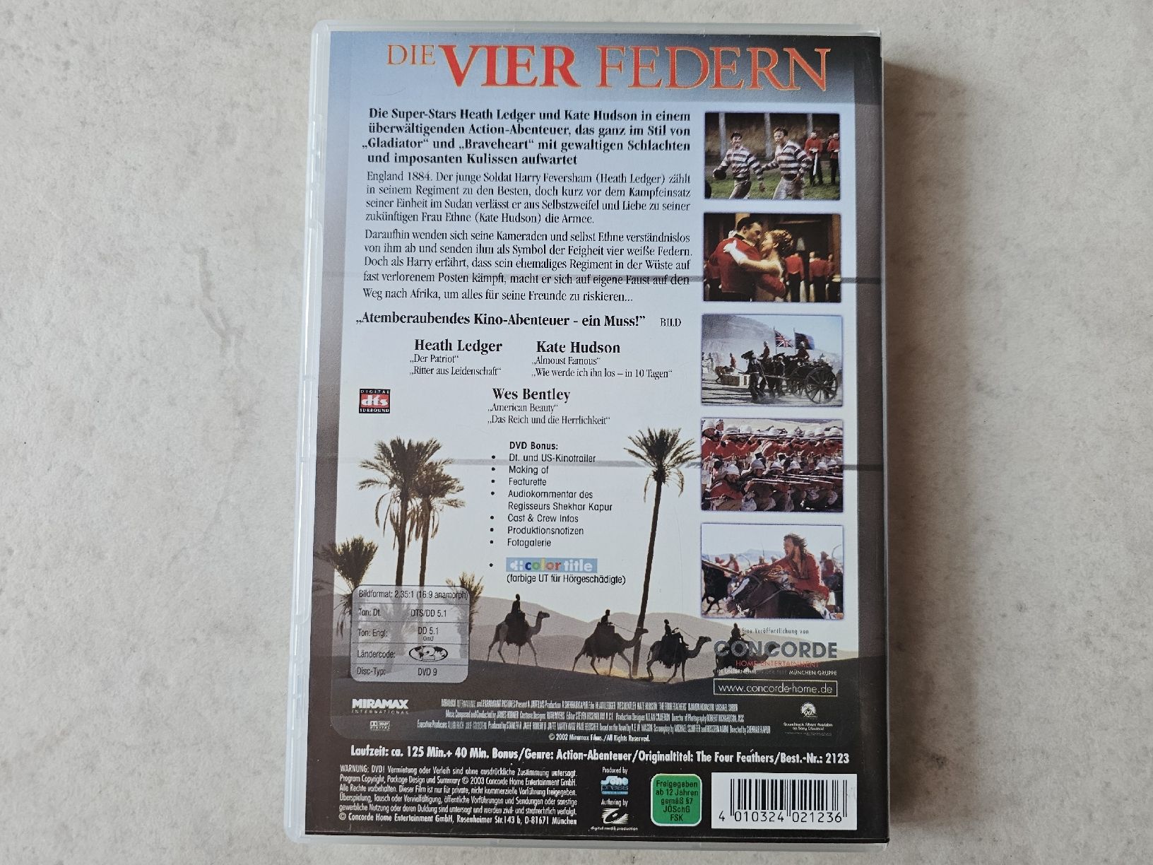 Tutti i DVDs: Die vier Federn – Usato da Schneisingen venduto da backstore24 1
