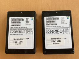 2 Stück NetApp/Samsung PM1643 3.84 TB 12Gb/s SAS SSD