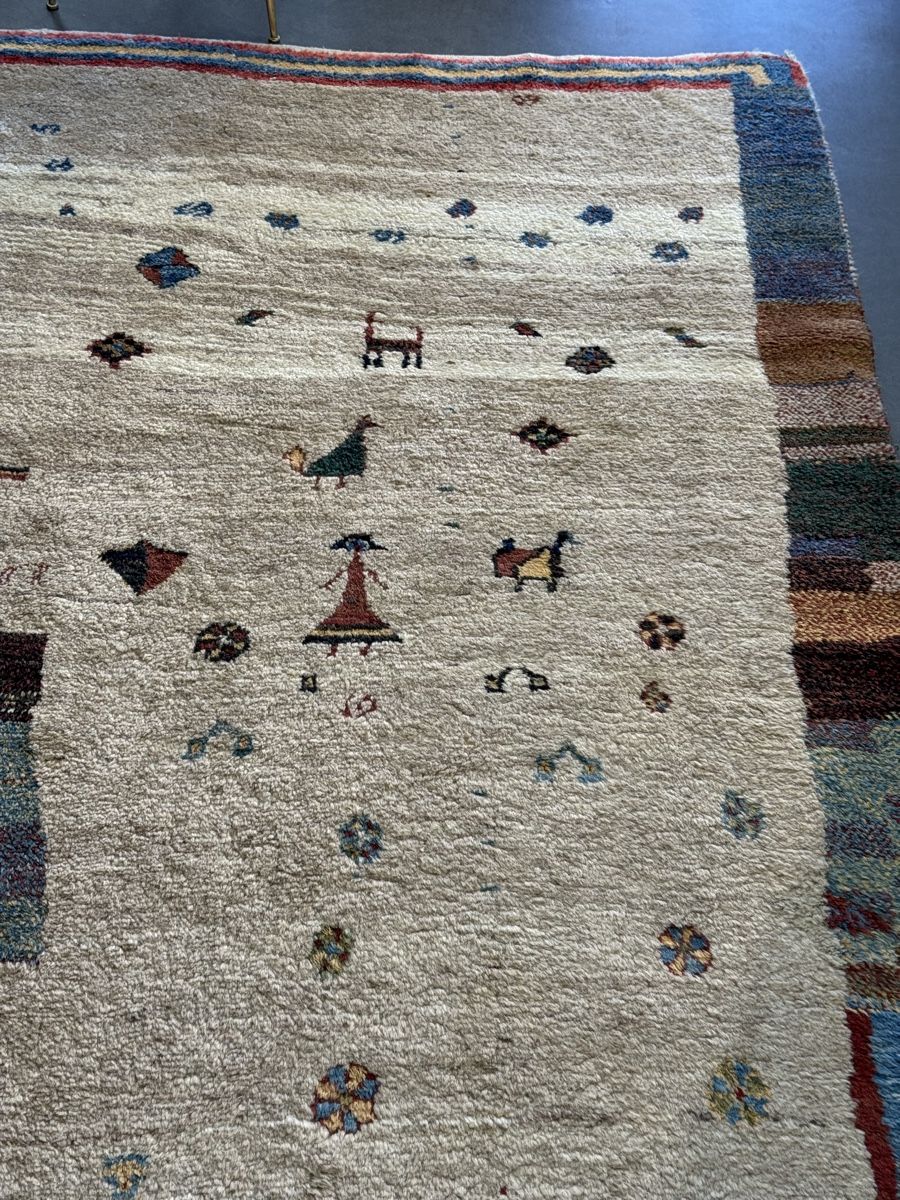 Gabbeh Tappeti: Gabbeh Perserteppich handgeknüpft, einzigartiges Design – Nuovo (secondo la descrizione) da Liestal venduto da galerie_nategh 4