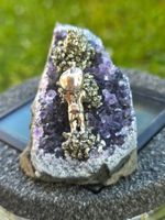 ✨⛏️ Amethyst mit Pyrit & Minenarbeiter ⛏️✨ C 108g